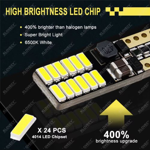 T10 W5W LED Canbus 12V– Rojo