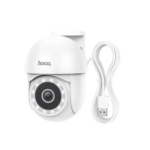 Camara Vigilancia Hoco D2 externo PTZ HD Blanco