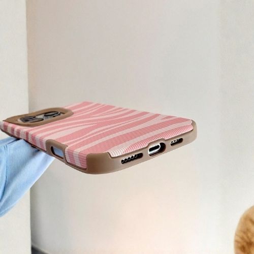 Funda Cebra Rosa - Iphone 14 Pro Max