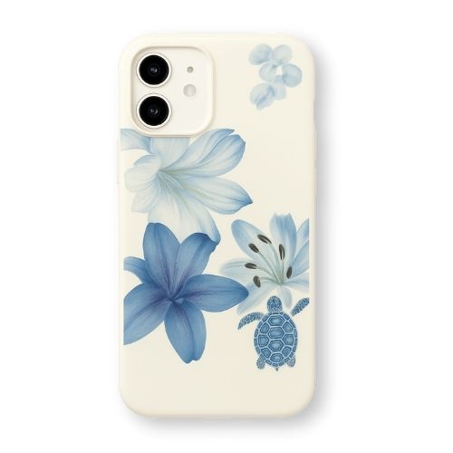 Funda Funda Flores Azul - Iphone 11