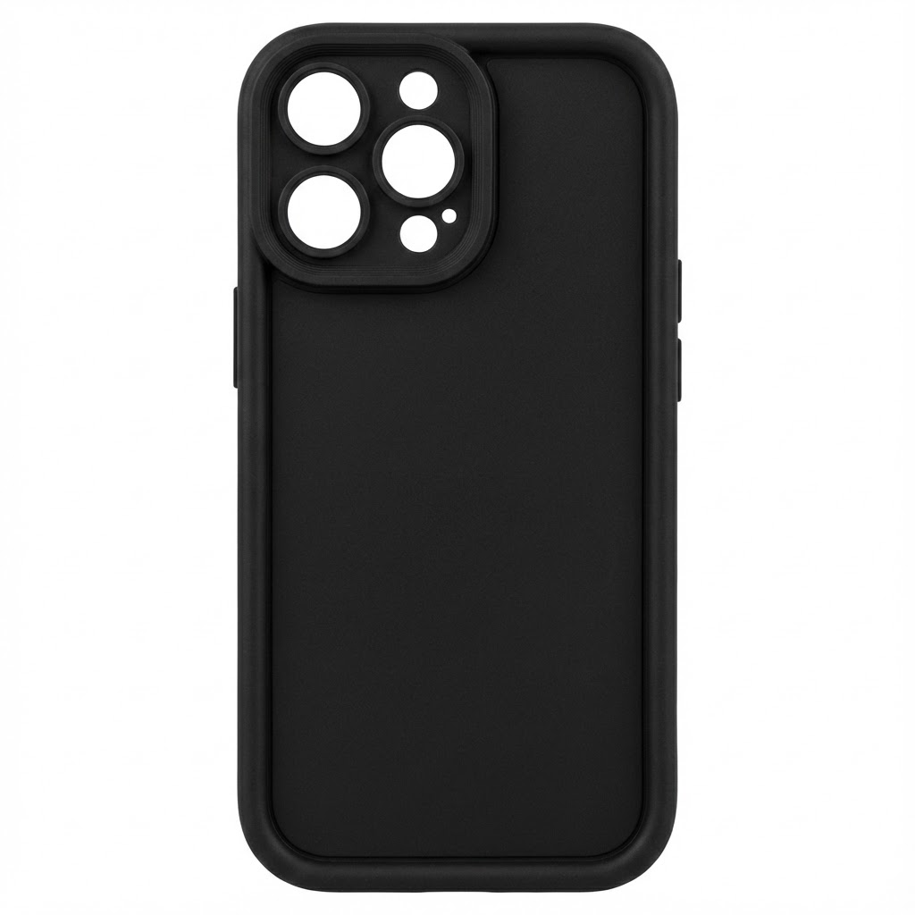 Funda Silicona Gruesa Negra - IPhone 15