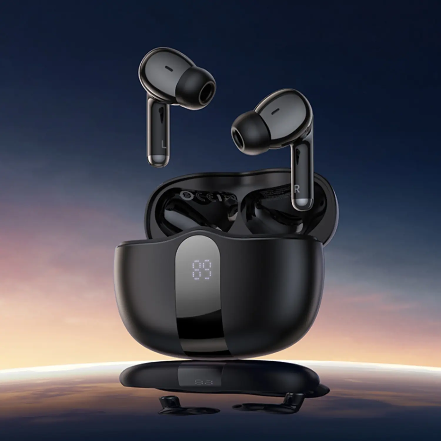 Audífonos Borofone TWS FQ3 Soulmate ANC Negro