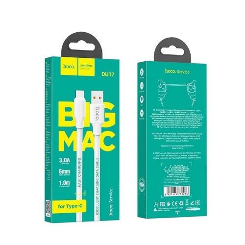 Cable Hoco DU17 Titan USB A USB Tipo C 1m, Carga Rápida