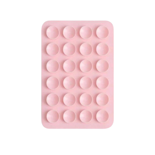 Soporte de Celular Ventosas Silicona - Rosado